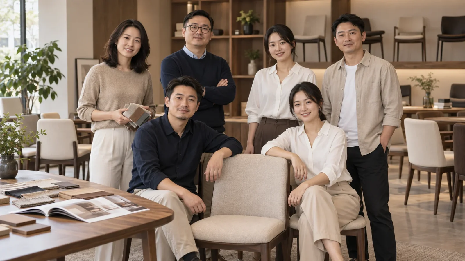 AI-generated team illustration; not a photograph of Yinghuang employees