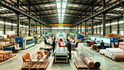 Yinghuang Chair production workshop from the company catalogue