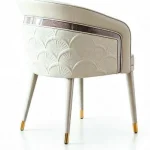 Fan embroidered chair — catalogue product photograph