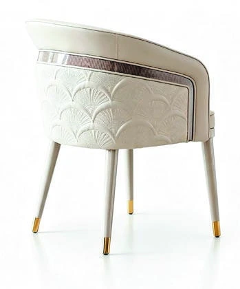 Fan embroidered chair — catalogue product photograph